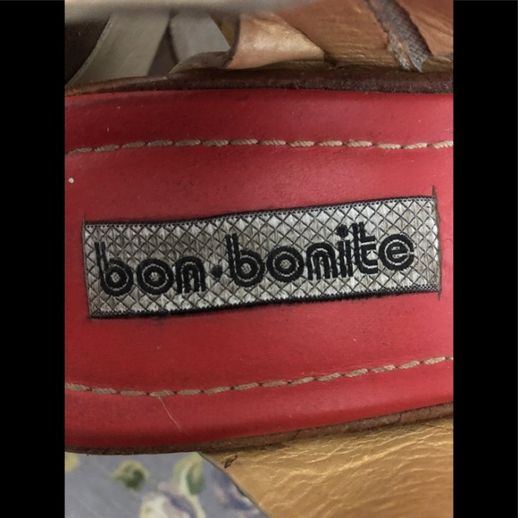 **GENTLY USED** High End Funky Wedge Sandals - Picture 4 of 4